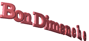 Gif animé Bon dimanche rouge